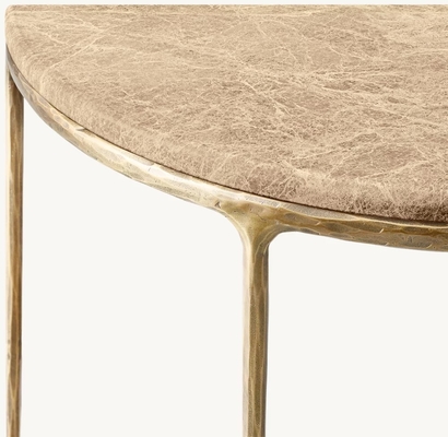 Bedroom Modern Console Table With Stainless Steel And Sintered Stone / Wood Top