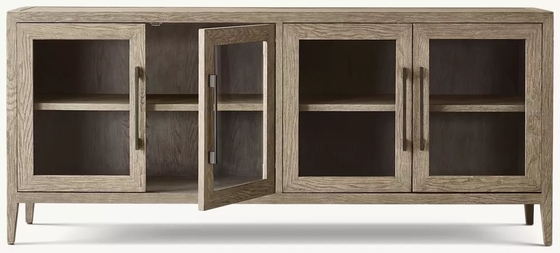 Custom Bedroom Console Table Furniture With Stainless Steel And Sintered Stone Material